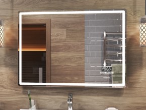 Зеркало Geometry Media 1000 Хром Vigo LED подсветка сенсор в Миньяре - minyar.mebel74.com | фото 1